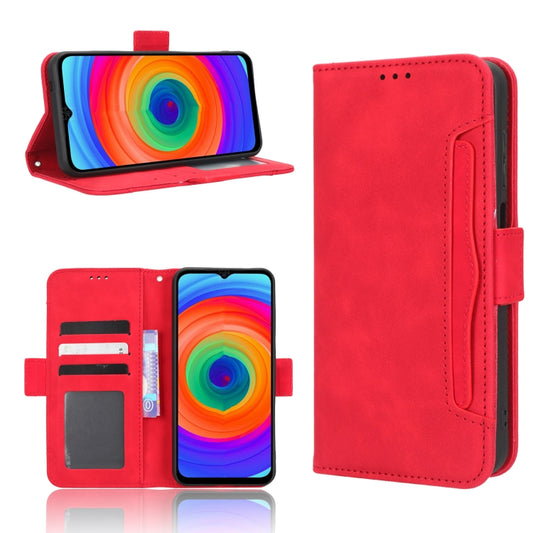 For Ulefone Note 14 Skin Feel Calf Texture Card Slots Leather Phone Case(Red) by buy2fix