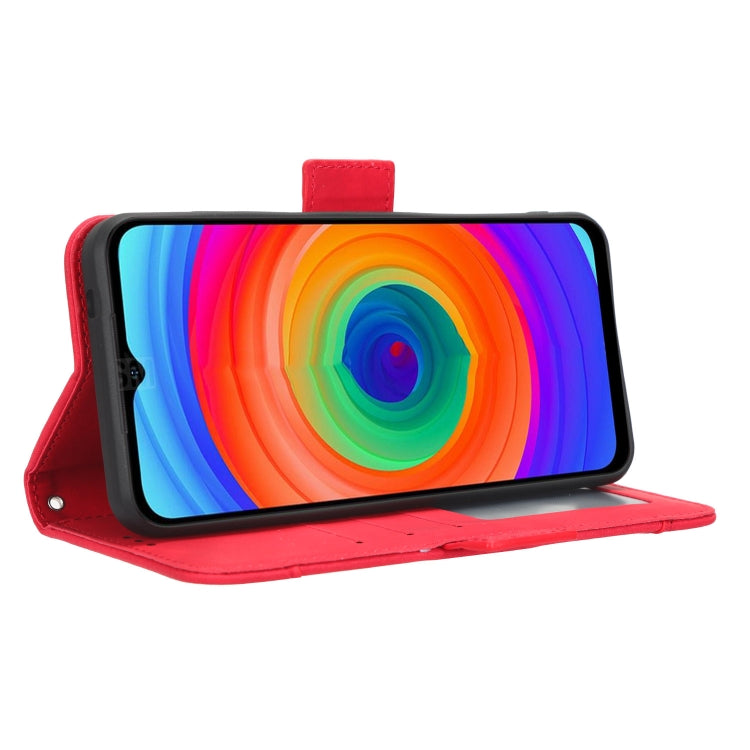 For Ulefone Note 14 Skin Feel Calf Texture Card Slots Leather Phone Case(Red) by buy2fix