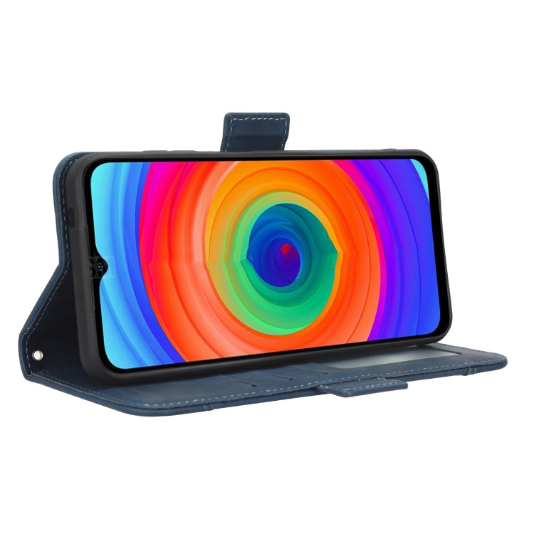 For Ulefone Note 14 Skin Feel Calf Texture Card Slots Leather Phone Case(Blue) by buy2fix