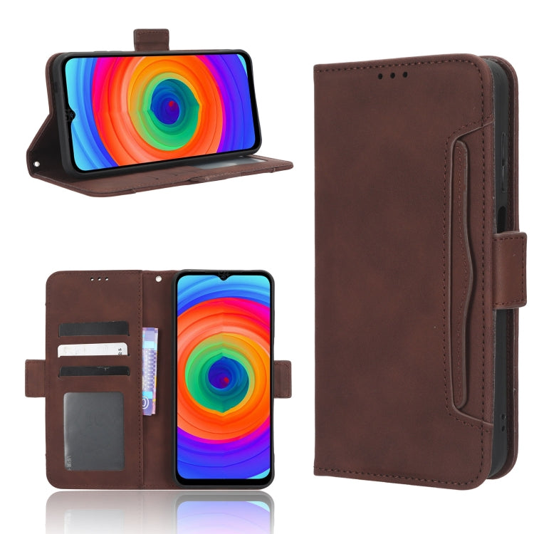 For Ulefone Note 14 Skin Feel Calf Texture Card Slots Leather Phone Case(Brown) by buy2fix