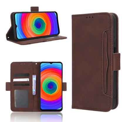 For Ulefone Note 14 Skin Feel Calf Texture Card Slots Leather Phone Case(Brown) by buy2fix