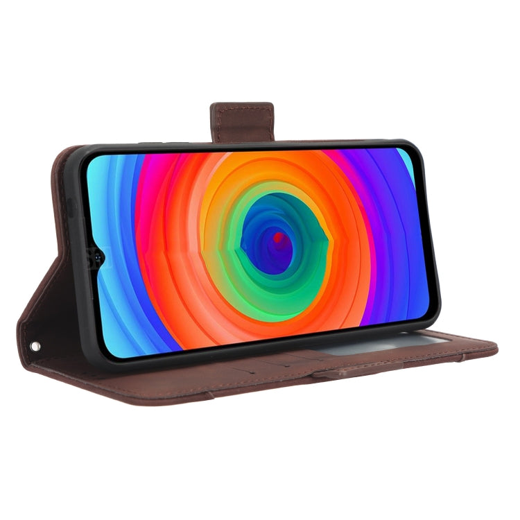 For Ulefone Note 14 Skin Feel Calf Texture Card Slots Leather Phone Case(Brown) by buy2fix