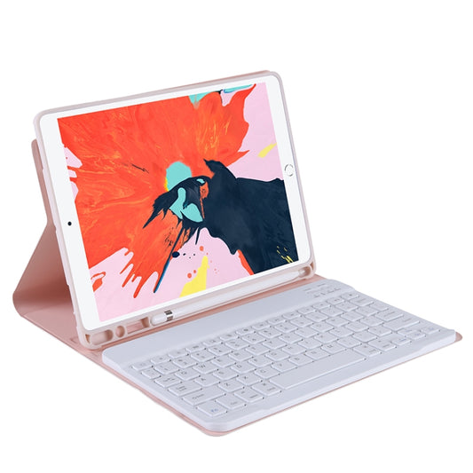 T11B 2020 For iPad Air 4 / Air 5 / Pro 11 inch 2022 / 2021 / 2020 / 2018 TPU Candy Color Ultra-thin Bluetooth Keyboard Tablet Case with Stand & Pen Slot(Pink) - Universal by buy2fix | Online Shopping UK | buy2fix
