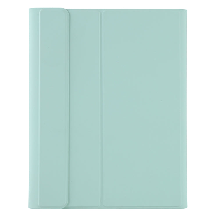 T11B 2020 For iPad Air 4 / Air 5 / Pro 11 inch 2022 / 2021 / 2020 / 2018 TPU Candy Color Ultra-thin Bluetooth Keyboard Tablet Case with Stand & Pen Slot(Light Green) - Universal by buy2fix | Online Shopping UK | buy2fix