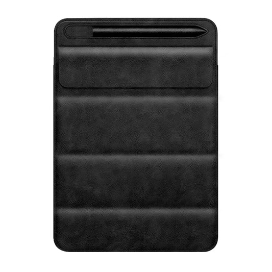 3-fold Stand Magnetic Tablet Sleeve Case Liner Bag For iPad 9.7 / 10.2 / 10.5 / 10.9 / 11 inch(Black) - Carry Cases by buy2fix | Online Shopping UK | buy2fix