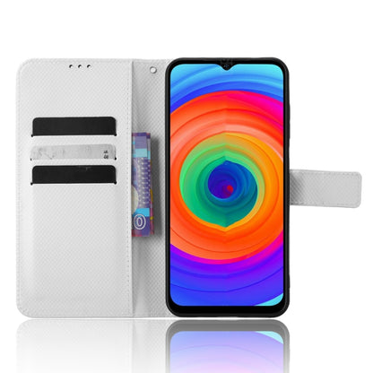 For Ulefone Note 14 Diamond Texture Leather Phone Case(White) by buy2fix