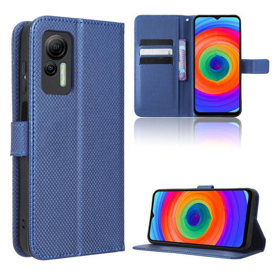 For Ulefone Note 14 Diamond Texture Leather Phone Case(Blue) by buy2fix
