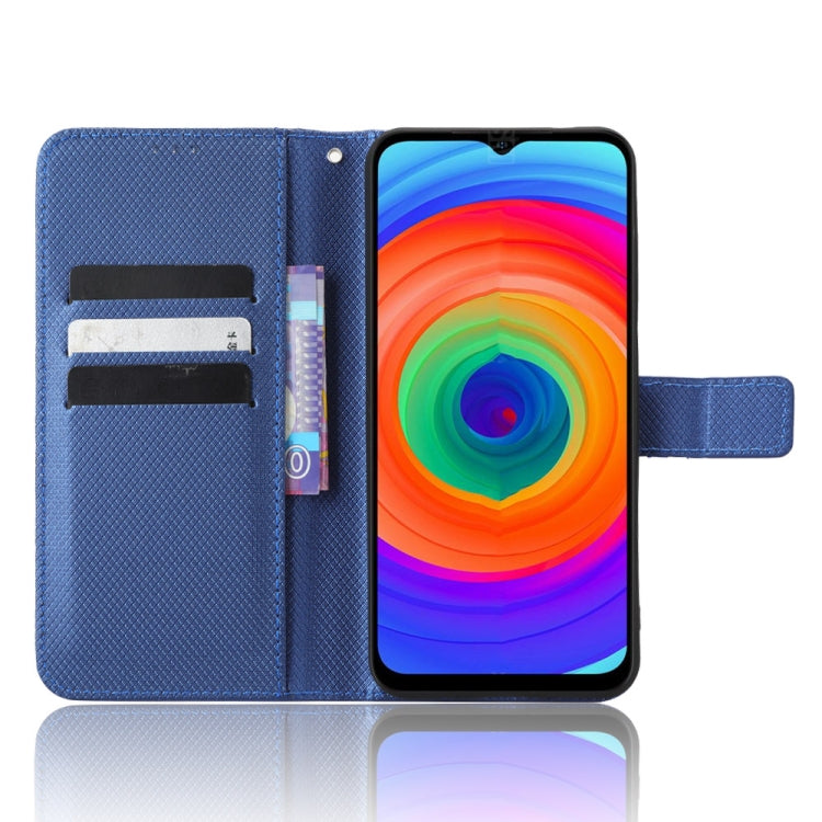 For Ulefone Note 14 Diamond Texture Leather Phone Case(Blue) by buy2fix