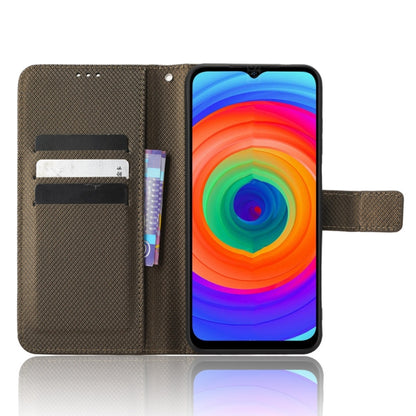 For Ulefone Note 14 Diamond Texture Leather Phone Case(Brown) by buy2fix
