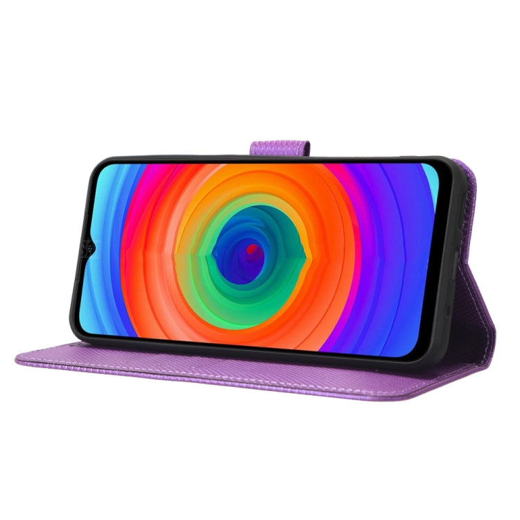 For Ulefone Note 14 Diamond Texture Leather Phone Case(Purple) by buy2fix