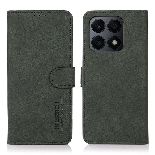 For Honor X8a 4G KHAZNEH Matte Texture Leather Phone Case(Green)