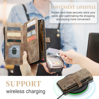 For Samsung Galaxy S23 Ultra 5G CaseMe C30 Multifunctional Leather Phone Case(Brown) - Galaxy S23 Ultra 5G Cases by CaseMe | Online Shopping UK | buy2fix