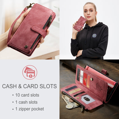 For Samsung Galaxy S23 Ultra 5G CaseMe C30 Multifunctional Leather Phone Case(Red) - Galaxy S23 Ultra 5G Cases by CaseMe | Online Shopping UK | buy2fix