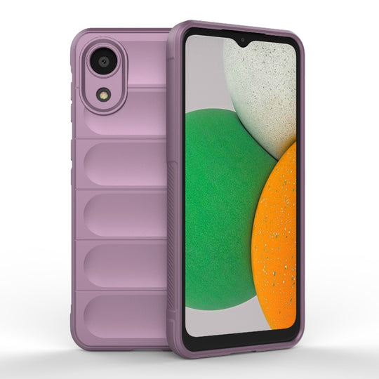 For Samsung Galaxy A03 Core 4G Magic Shield TPU + Flannel Phone Case(Purple)