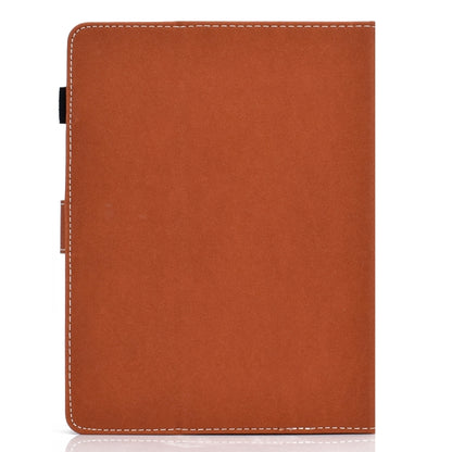 For 7 inch Solid Color Tablet PC Universal Magnetic Horizontal Flip Leather Case with Card Slots & Holder(Brown) - 7 inch by buy2fix | Online Shopping UK | buy2fix