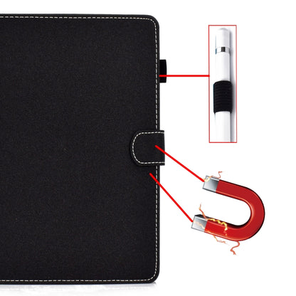 For 7 inch Solid Color Tablet PC Universal Magnetic Horizontal Flip Leather Case with Card Slots & Holder(Black) - 7 inch by buy2fix | Online Shopping UK | buy2fix