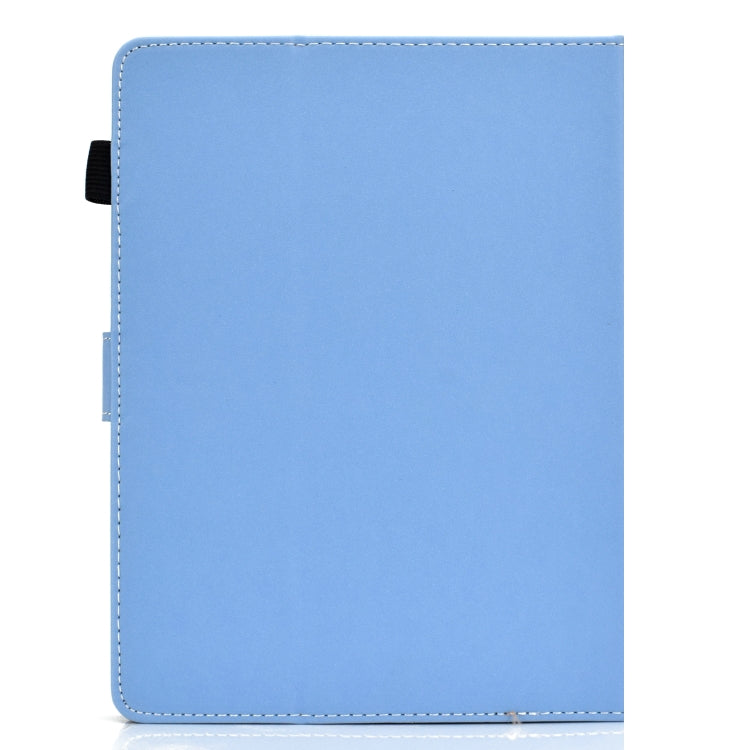For 7 inch Solid Color Tablet PC Universal Magnetic Horizontal Flip Leather Case with Card Slots & Holder(Blue) - 7 inch by buy2fix | Online Shopping UK | buy2fix