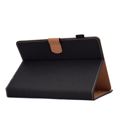 For 8 inch Solid Color Tablet PC Universal Magnetic Horizontal Flip Leather Case with Card Slots & Holder(Black) - 8 inch by buy2fix | Online Shopping UK | buy2fix