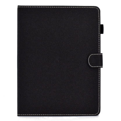 For 10 inch Solid Color Tablet PC Universal Magnetic Horizontal Flip Leather Case with Card Slots & Holder(Black) - 10 - 11 inch by buy2fix | Online Shopping UK | buy2fix