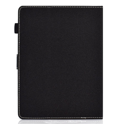 For 10 inch Solid Color Tablet PC Universal Magnetic Horizontal Flip Leather Case with Card Slots & Holder(Black) - 10 - 11 inch by buy2fix | Online Shopping UK | buy2fix