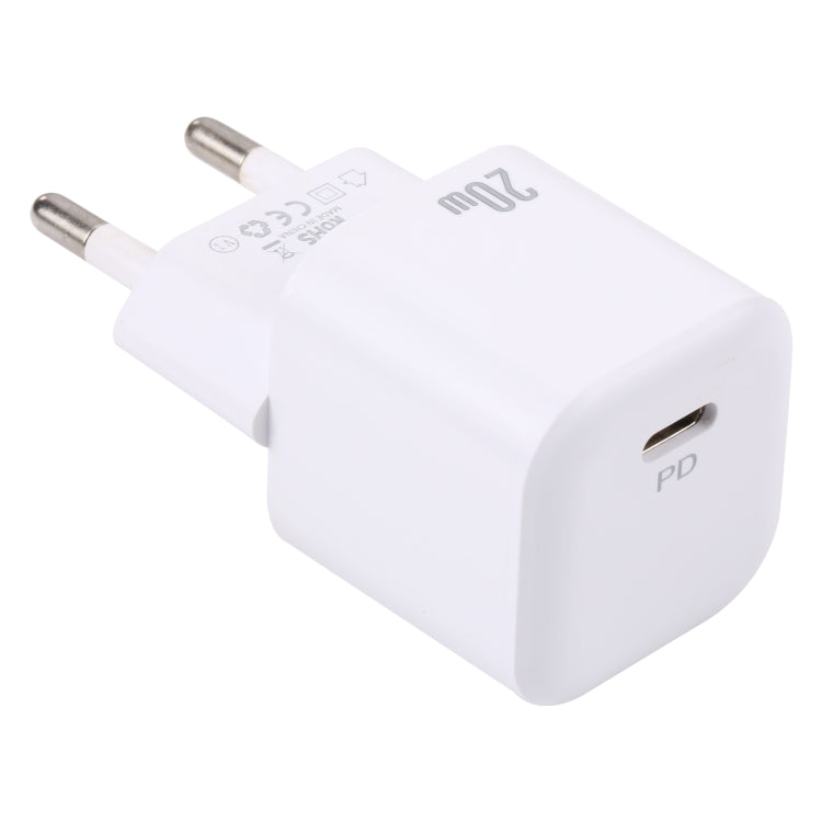20W PD USB-C/Type-C Interface Fast Charging Charger, Specification: EU Plug(White) by buy2fix