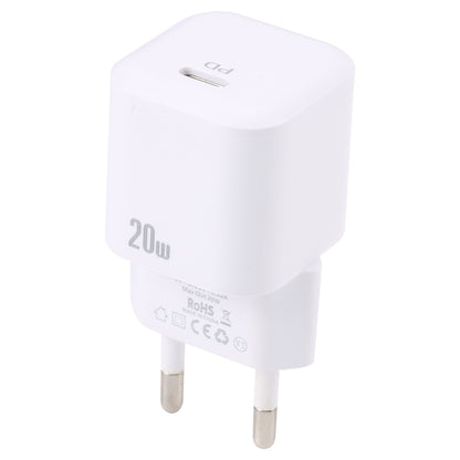20W PD USB-C/Type-C Interface Fast Charging Charger, Specification: EU Plug(White) by buy2fix