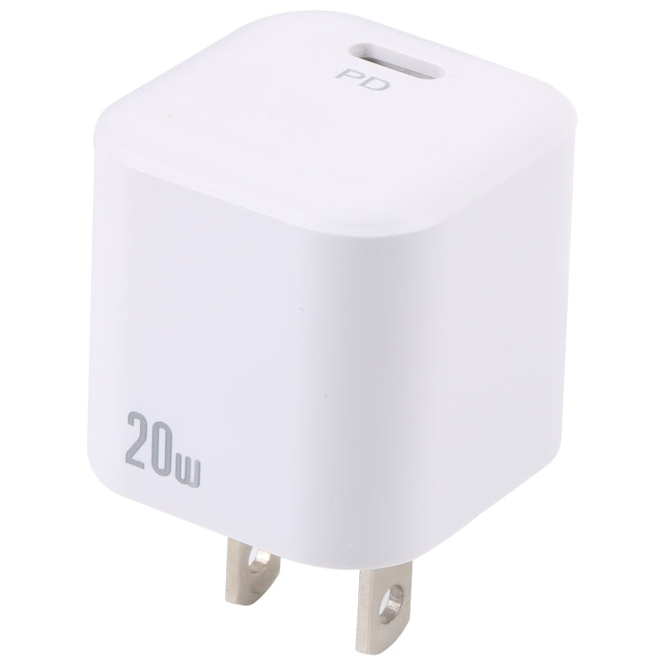 20W PD USB-C/Type-C Interface Fast Charging Charger, Specification: US Plug(White) - USB Charger by buy2fix | Online Shopping UK | buy2fix