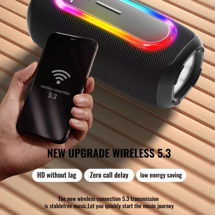 HOPESTAR P60 IPX6 Waterproof 10W 66mm Outdoor Bluetooth Speaker(Black) - Waterproof Speaker by HOPESTAR | Online Shopping UK | buy2fix