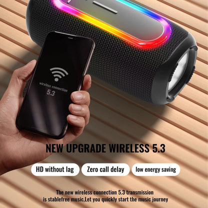 HOPESTAR P60 IPX6 Waterproof 10W 66mm Outdoor Bluetooth Speaker(Black) - Waterproof Speaker by HOPESTAR | Online Shopping UK | buy2fix