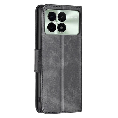 For Xiaomi Redmi K70 / K70 Pro Lambskin Texture Pure Color Flip Leather Phone Case(Black) - Xiaomi Cases by buy2fix | Online Shopping UK | buy2fix