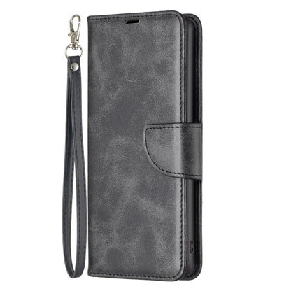 For Xiaomi Redmi Note 13 Pro 4G Global Lambskin Texture Pure Color Flip Leather Phone Case(Black) - Xiaomi Cases by buy2fix | Online Shopping UK | buy2fix