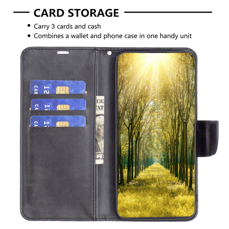 For Xiaomi Redmi Note 13 Pro 4G Global Lambskin Texture Pure Color Flip Leather Phone Case(Black) - Xiaomi Cases by buy2fix | Online Shopping UK | buy2fix