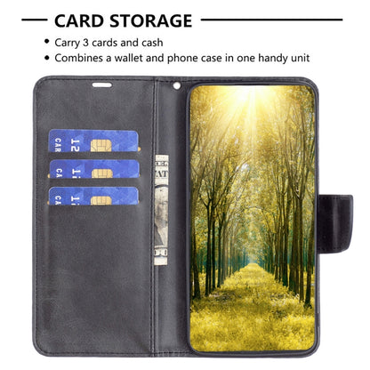 For Xiaomi Redmi Note 13 Pro 4G Global Lambskin Texture Pure Color Flip Leather Phone Case(Black) - Xiaomi Cases by buy2fix | Online Shopping UK | buy2fix