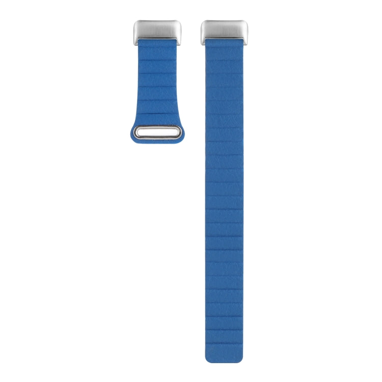 For Fitbit Charge 5 Magnetic Loop Leather Watch Band(Sky Blue) by buy2fix