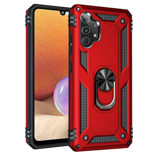 For Samsung Galaxy A53 / A53s Armor Shockproof Phone Case with Ring Holder(Red)