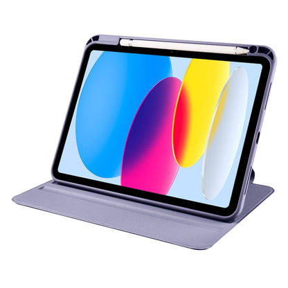 For iPad 2025 / 2022 Acrylic 360 Degree Rotation Holder Tablet Leather Case(Lavender Purple) - iPad 2025 / 2022 Cases by buy2fix | Online Shopping UK | buy2fix