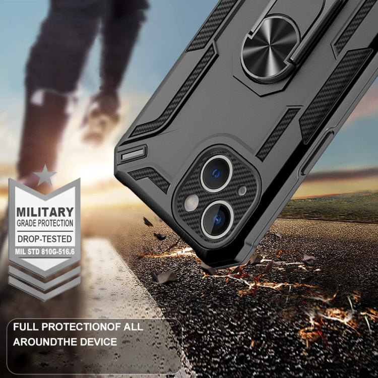 For iPhone 14 Warship Armor 2 in 1 Shockproof Phone Case(Royal Blue) by buy2fix