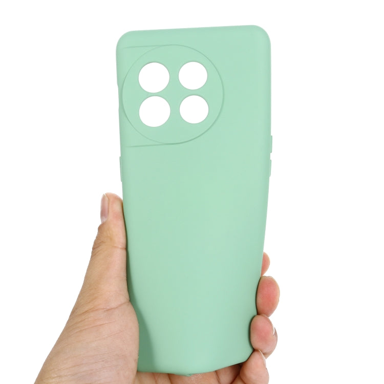 For OnePlus 11 Pure Color Liquid Silicone Shockproof Full Coverage Phone Case(Green) - OnePlus Cases by buy2fix | Online Shopping UK | buy2fix