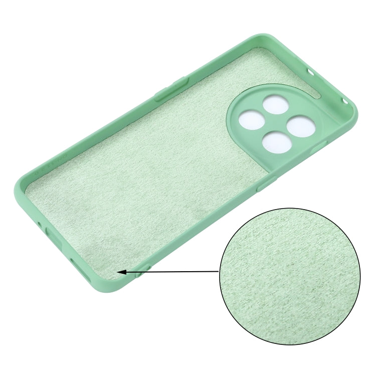 For OnePlus 11 Pure Color Liquid Silicone Shockproof Full Coverage Phone Case(Green) - OnePlus Cases by buy2fix | Online Shopping UK | buy2fix