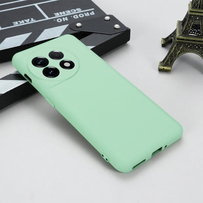 For OnePlus 11 Pure Color Liquid Silicone Shockproof Full Coverage Phone Case(Green) - OnePlus Cases by buy2fix | Online Shopping UK | buy2fix