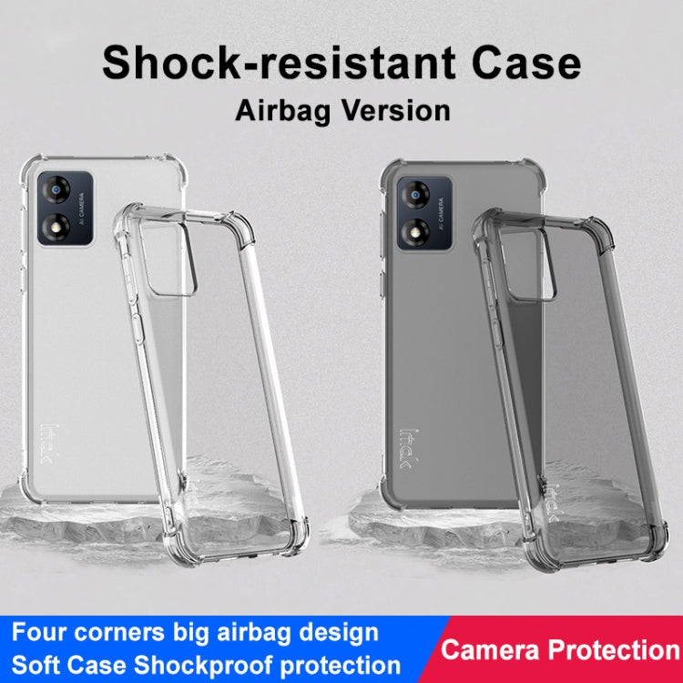 For Motorola Moto E13 4G imak Shockproof Airbag TPU Phone Case(Transparent) by imak