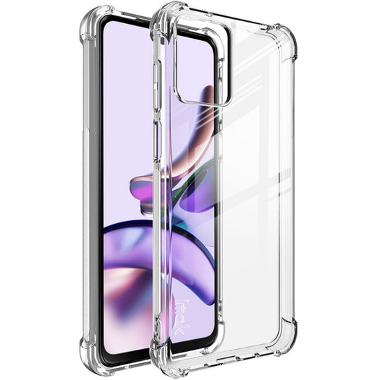 For Motorola Moto G13 4G / G23 4G imak Shockproof Airbag TPU Phone Case(Transparent)