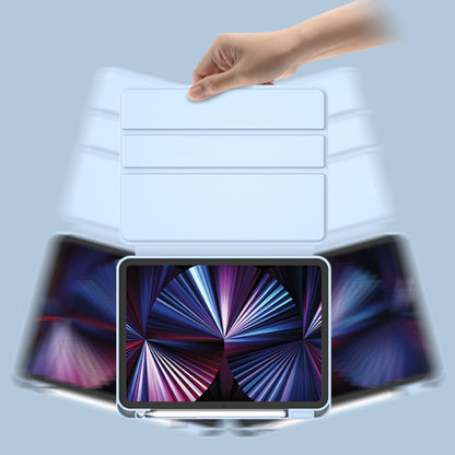 2 in 1 Acrylic Split Rotating Leather Tablet Case For iPad 2025 / 2022(Ice Blue) - iPad 2025 / 2022 Cases by buy2fix | Online Shopping UK | buy2fix