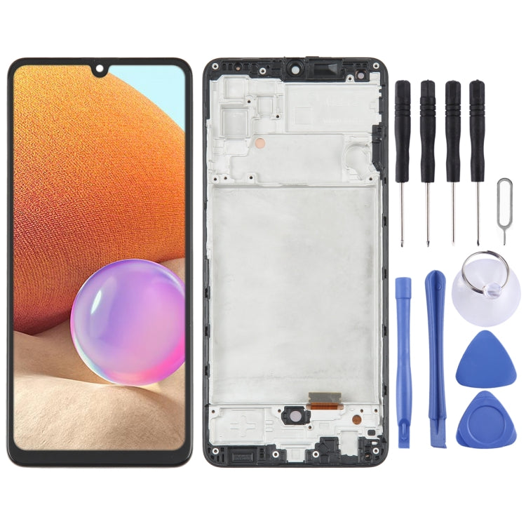 For Samsung Galaxy A32 4G SM-A325 OLED LCD Screen Digitizer Full Assembly with Frame - LCD Screen by buy2fix | Online Shopping UK | buy2fix