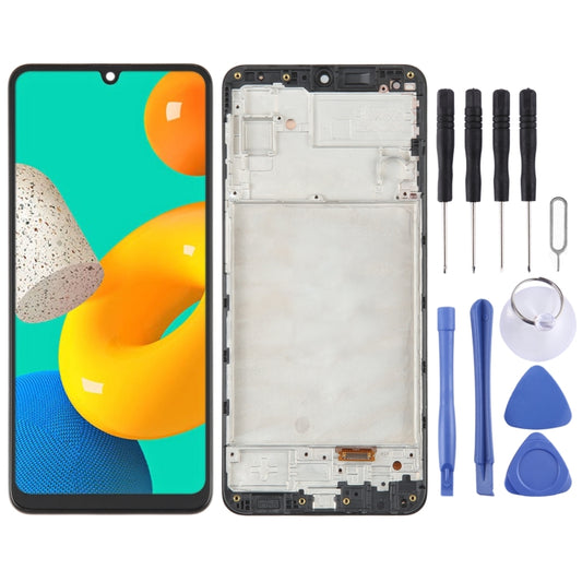 For Samsung Galaxy M32 SM-M325 OLED LCD Screen Digitizer Full Assembly with Frame - LCD Screen by buy2fix | Online Shopping UK | buy2fix