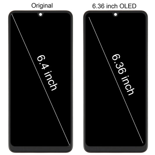 For Samsung Galaxy M32 SM-M325 OLED LCD Screen Digitizer Full Assembly with Frame - LCD Screen by buy2fix | Online Shopping UK | buy2fix