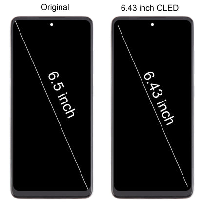 For Samsung Galaxy A52 4G SM-A525 6.43 inch OLED LCD Screen Digitizer Full Assembly with Frame (Blue) - LCD Screen by buy2fix | Online Shopping UK | buy2fix