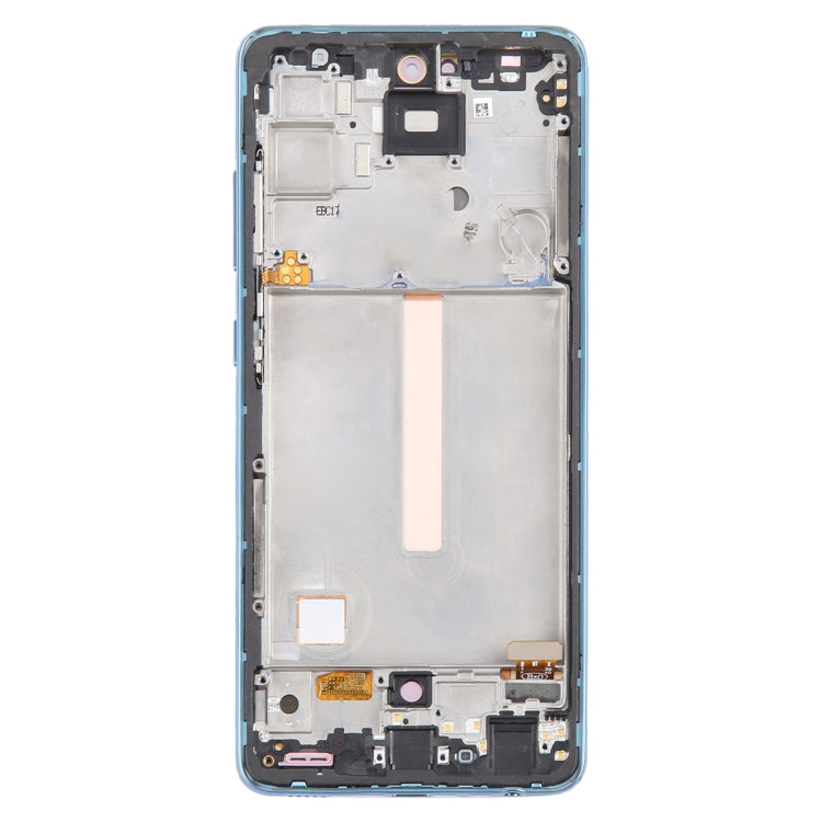 For Samsung Galaxy A52 4G SM-A525 6.43 inch OLED LCD Screen Digitizer Full Assembly with Frame (Blue) - LCD Screen by buy2fix | Online Shopping UK | buy2fix