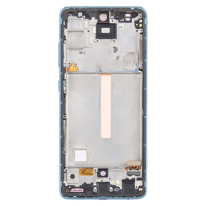 For Samsung Galaxy A52 4G SM-A525 6.43 inch OLED LCD Screen Digitizer Full Assembly with Frame (Blue) - LCD Screen by buy2fix | Online Shopping UK | buy2fix