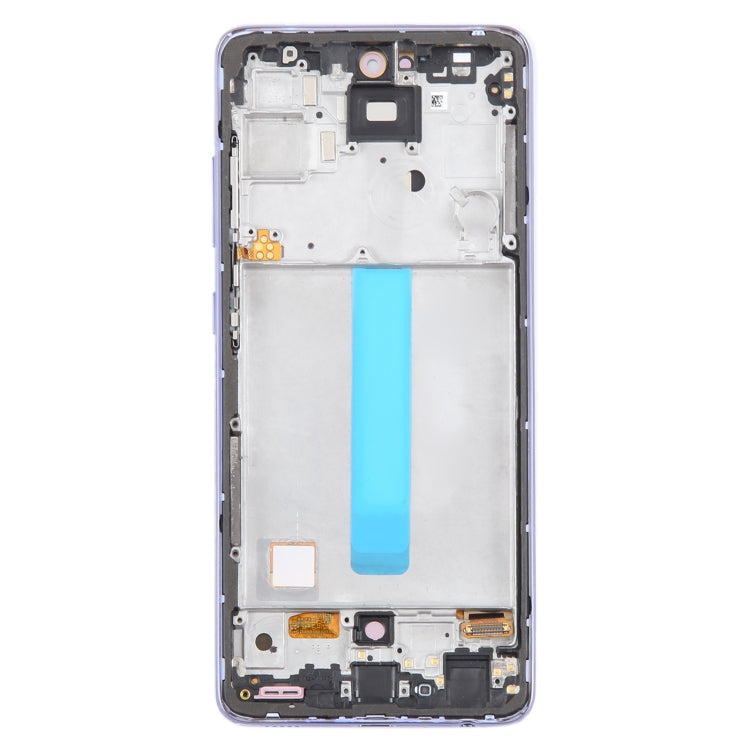 For Samsung Galaxy A52 4G SM-A525 6.43 inch OLED LCD Screen Digitizer Full Assembly with Frame (Purple) - LCD Screen by buy2fix | Online Shopping UK | buy2fix